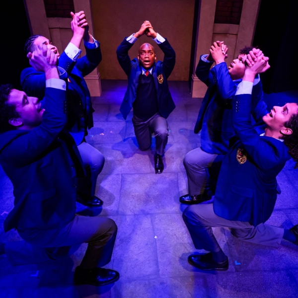 Brandon DiPaola as Ensemble, William Schmidt as Pharus, Omar Stewart as David, Wesley Barker as AJ, Chachi Delgado as Junior