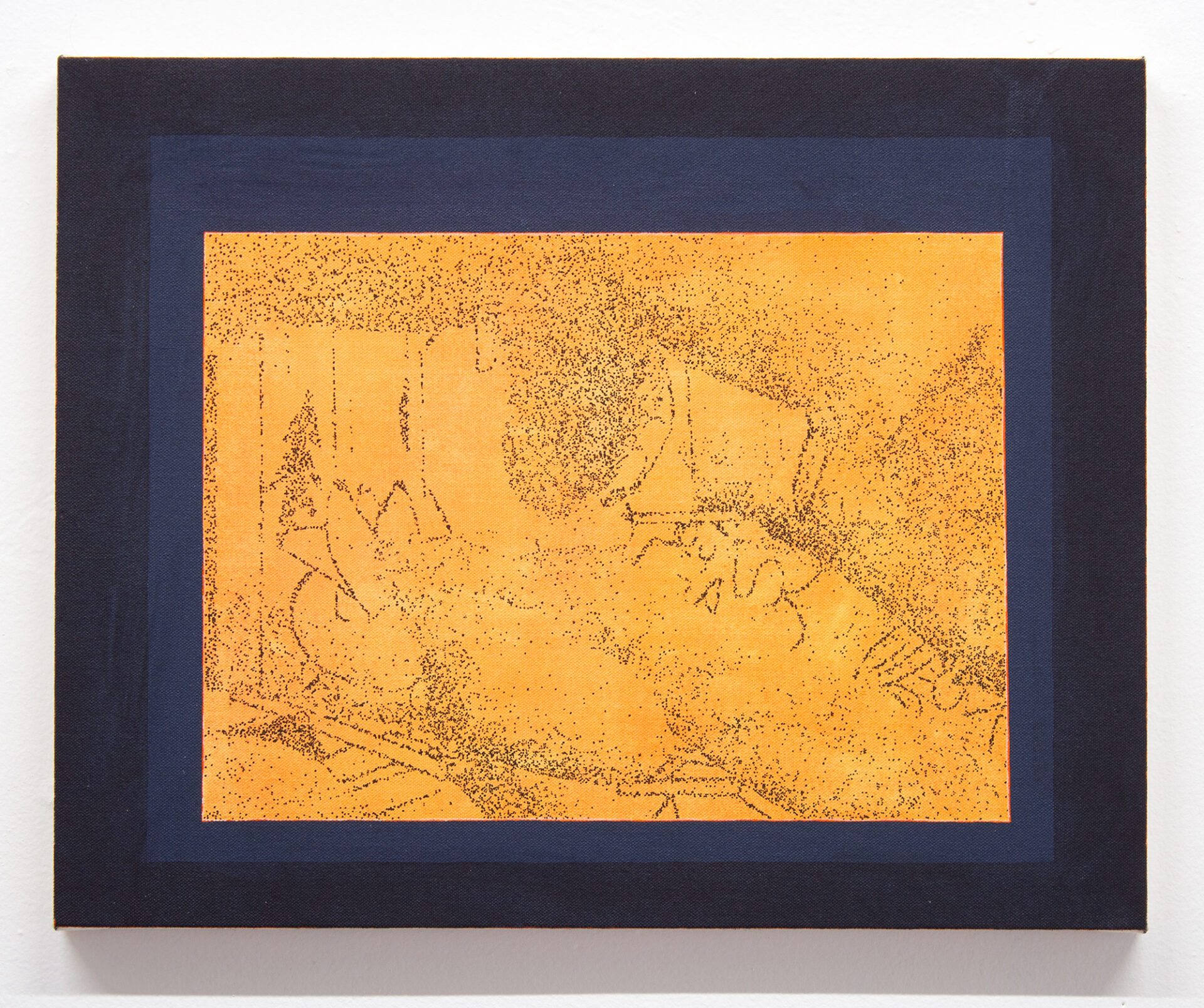 Milo Moyer-Battick - 	 Do Right - Acrylic on canvas over panel -  16 x 20" - $400