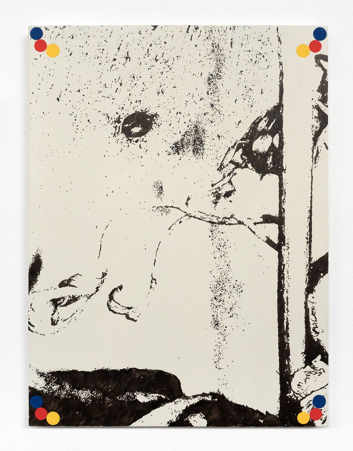 Milo Moyer-Battick - 	 Untitled (Landscape) - Acrylic on canvas over panel - 24 x 18" - $600