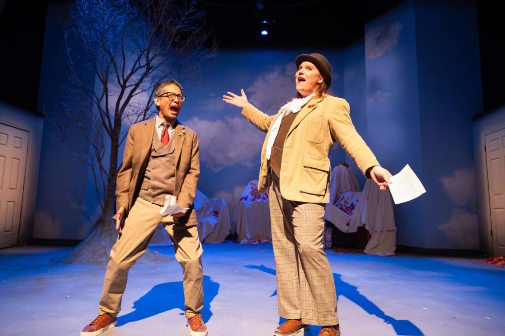 Louel Señores and Chris Steele as Ensemble. Production photo from The Fall Show